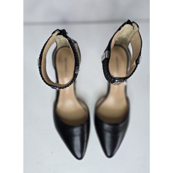 ANTONIO MELANI STRAPPY HEELS "CRIMSON" ANKLE STRAP 9.5 M BLACK - Picture 3 of 10